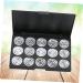 CANIGHT 3pcs 15 Empty Eyeshadow Palette Cosmetic Cases for Traveling Travel Cosmetic Case Eye Shadow Silver - Buy Online on GoSupps.com