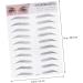 Angoily 2pcs 3d Eyebrow Stickers Cosmetology Kit Eyebrow Hair Eyebrow Stencils Tool Eyebrow Trimming Woman - Buy Online on GoSupps.com