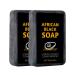 JHzood African Black Soap with Shea Butter Natural Moisturizing Body Soap 100g Cleanses and Nourishes (2)