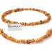 Amber collar for dogs and cats - Certified Baltic raw amber in premium quality - 32cm