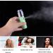 Nano Facial Mister Mini Portable Mist Sprayer USB Rechargeable - Hydrating Face Humidifier for Daily Makeup & Eyelash Extensions - Pink+Green - Buy Online on GoSupps.com