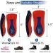 SQHT Heel Cups for Pain Relief | 3/4 Shoe Insoles for Men (8-13) | Ideal for Plantar Fasciitis Heel Spurs & Achilles Tendonitis - Shock Absorbing Comfort - Buy Online on GoSupps.com