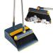 Broom and Dustpan Set - Sweeping Floor and Dustpan with Long Handle | Household Cleaning Accessories for Kitchen Living Room Bedroom Balcony Study Laundry Garage