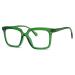 Eyekepper High Quality Reading Glasses - Oversized Rectangular Quality Reading Aid for Women - Green +3.00