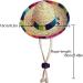 AWOCAN Pet Straw Hat Funny Mexican Sombrero Cap Party Decorations for Birthday for Small Pets/Puppy/Cat - Buy Online on GoSupps.com