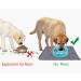 Joytale Silicone Waterproof Pet Bowl Mat - Large 21x14 or Medium 18.5x12 - Non Slip Bowl Placemat for Dogs and Cats - Grey - Buy Online on GoSupps.com