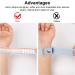 2 Pack Kids Wristband for Apple AirTag - Rainbow & Blue Protective Case | Adjustable Anti Lost GPS Tracker Holder Bracelet for Toddler Child Elder - Buy Online on GoSupps.com