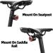ROCKBROS USB Rechargeable Bike Tail Light | Auto On/Off Sensor | IPX6 Waterproof | 4 Light Modes - Cycling Safety Light for Night Riding - Buy Online on GoSupps.com