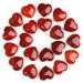 MAIBAOTA Red Agate Healing Crystals Gemstones Pocket Gifts Heart-Shaped Nature Spiritual Energy for Women Men Reiki Divination Balancing Yoga Meditation 10PCS