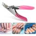 PSGS 1PC Professional Nail Art Clipper Scissor UV Gel Stainless Cuticle Nipper Cutter Manicure One Word Clippers Manicure Tool (Color : Random Color) - Buy Online on GoSupps.com