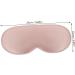 Angoily 3D Blackout Silk Sleeping Mask | Satin Eye Cover for Ultimate Comfort | Sleep Eye Mask with Memory Foam | Travel & Home Use - Pink - Buy Online on GoSupps.com