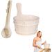 Sauna Bucket Cedar | 4L Sauna Kit Indoor Cedar | Spa and Sauna Accessories for Homes Bathrooms and Rooms Bathroom for - Buy Online on GoSupps.com