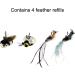 TTCAT Cat Wand Toys with Flexible Steel Wire and Feather Refills - Interactive Cat Teaser Toy for Indoor Cats - Includes 4 Refills - Buy Online on GoSupps.com