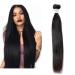 MILA 10 "-28" 100% real hair Press black Brazilian virgin hair bundle Silky Straight Human Hair Weaving Extensions 100g/PC 28 "/70cm 70 cm (1 Pack) Hair Weaven