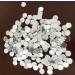 Set of 200pcs Small Round Glass Crafts  Real Glass Mirror Mosaic Tiles (Dia 1x1cm)