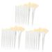 Angoily Womens 3 Sets Makeup Brush Make up Girl's Eyeshadow Brush Cosmetic Eye Brush Eye Brush for Makeup Powder Applicator Blending Brush Artificial Fiber Miss Tool Brush Conical White