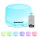 SUMVISION Diffuser Humidifier For Bedroom Electric Diffusers For Home Office 500ml Essential Oil LED Night Remote Control Leak Proof Auto Shutoff Aromatherapy BPA FREE (UK DESIGN FREE UK TECH SUPPORT) White