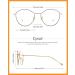 Cyxus Round Blue Light Glasses for Men Women Wire Frame - 22 - Oval Black Gold Frame - Clear Lens - Buy Online on GoSupps.com