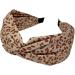 Wide Headband for Women Fabric Hair Band Alice Band Elastic ladies headbands Hair Accessories for Women and Girl (WidCoLeaopard) - Buy Online on GoSupps.com