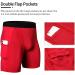 WRAGCFM Men's Compression Shorts with Pockets - Red, Medium | Running, Workout, Active Underwear - Buy Online on GoSupps.com