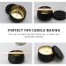24 Pieces 4 oz Black Candle Tins with Lids - Ideal for Candle Making, Arts & Crafts, Storage, and Gifts - Buy Online on GoSupps.com