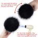 6PCS 4 Inch Faux Fur Pom Poms for Hats, Crafts, and More | Multi-color Fluffy Pompoms with Elastic Loop - Buy Online on GoSupps.com