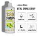 Nutrify Vital Fitness Drink 1:80 - Sugar-Free Lemon Lime & Cherry Beverage Concentrate | 2x1L Set | 160L Low-Calorie Sports Drink with Vitamins & L-Carnitine - Buy Online on GoSupps.com