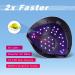 120W UV LED Nail Lamp for Faster Gel Nail Drying - Professional Curing Lamp for Fingernail and Toenail Gel Polish with 4 Timer Settings - Touch Screen (Sun BQ5T) (Pink) - Buy Online on GoSupps.com