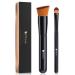 DUcare 2Pcs Foundation Brush and Concealer Brush Set Professional Flat Top Kabuki Brush for Face Synthetic Liquid Blending Mineral Powder Makeup Tools 2Pcs Black