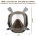 Reusable full face mask with activated carbon air filter for protection from gases dust spray paint welding chemicals and other work - Buy Online on GoSupps.com