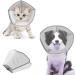 MEISIO Collar Soft Cotton Protective Cat Cone Dog Cone Adjustable Cat Cone Pet Recovery Collar Pet Cone Collar .After Surgery Recovery to Prevent from Biting Scratching (M) 66*33cm