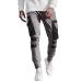 Ronony pants men black training pants men sports pants cotton cargo chino jeans pants pants breathable pants men jeans trousers Stretch-denim leisure pants elastic waist pants leisure pants y gray xl xl