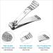 longzon Nail Clippers 2 Pack Nail Clipper Set Stainless Steel Nail Cutter Fingernails Toenails Thick Nails Kit for Men&Women Silver - Buy Online on GoSupps.com
