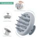 Serker Scalp Massage Brush - Silicone Shampoo Brush for Hair Growth Dandruff Reduction & Head Massage (Gray) - Best for Wet & Dry Use - Buy Online on GoSupps.com
