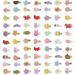NASAMA 30-70 Pieces Hair Clips for Girls Cartoon fruit Animal Flower Pattern Handmade Cute Hair Barrettes For Kids Teens Women (Mixed /70Pcs)