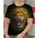 Angry Lion 3D Print Graphic Tee Men's T-Shirt | Sizes S-3XL - Buy Online on GoSupps.com