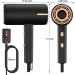 Ionic Hair Dryer 1800W with Multiple Settings, Nozzles, and Diffuser - Fast Drying & Constant Temperature Hair Care - Frosted/Black Gold - Ideal for Travel, Home, Salon - Buy Online on GoSupps.com