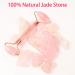 Jade Roller & Gua Sha Set - Rose Quartz Face Massager for Women | Reduce Wrinkles & Puffiness | Stress Relief Skin Care Tools - Pink - Buy Online on GoSupps.com