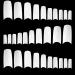 TRIXES 500 White French False Acrylic Nail Art Tips Gel Makeup