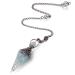 MAIBAOTA Pendulum Crystal Natural Aquamarine Crystal Pendulums for Dowsing Spiritual Pointed Crystals for Witchcraft Supplies Divination Tools 01 Blue-aquamarine