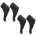 KWMobile anti -slip bracket for glasses hinge set - 4x s ear bar silicone hook for glasses - sports ironing ear hooks black s (4 Pack) black
