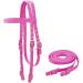 Tahoe Tack Double Layer Nylon Headstall with Reins - Pink Full Size - Buy Online on GoSupps.com