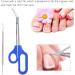 Long Handled Toenail Scissors Clippers Perfect for Thick Toe Nails Easy Reach Handle Unique Design Ergonomic Cuticle Scissor Ingrown Toenail File - Buy Online on GoSupps.com