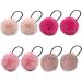4 Pairs Fur Hair Bobbles for Girls Cute Hair Ties with Fur Ball Elastic Ponytail Holders Hair Band for Girls Hair Accessories - Buy Online on GoSupps.com