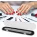 Nail File Nail Buffer Double Sided for Fingernails Toenails for Home DIY and Salon(Large Silver) - Buy Online on GoSupps.com