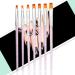 7pcs Acrylic Nail Art Brush Set - Flat Liner & UV Gel Brushes for 3D Designs | International Shipping Available - Buy Online on GoSupps.com