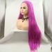 SereneWig 71 cm Handmade Pastel Violet & Red Box Braids Wig - Synthetic Lace Front for Afro-American Styles Perfect Party Look - Buy Online on GoSupps.com