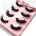 8 Pairs Wispy Mink Lashes - Fluffy 5D Volume Fake Eyelashes for Natural Looks | BTLLSSH 3D621 - Buy Online on GoSupps.com
