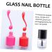  Ipetboom Ipetboom Set of 15 Clear Glass Nail Polish Bottles (5ml) Gel Polish Bottles Round Cap For Travel Salon and Home - Buy Online on GoSupps.com