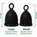 Viv Menstrual Cup with Ring - Soft & Flexible Silicone Cup for Light & Heavy Flow - Sustainable & Reusable - Wear for 12 Hours - Large Size - Buy Online on GoSupps.com